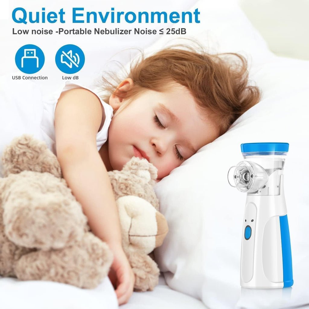 Portable Mesh Nebulizer | Portable Steam Inhaler Machine for Breathing Relief & Wellness