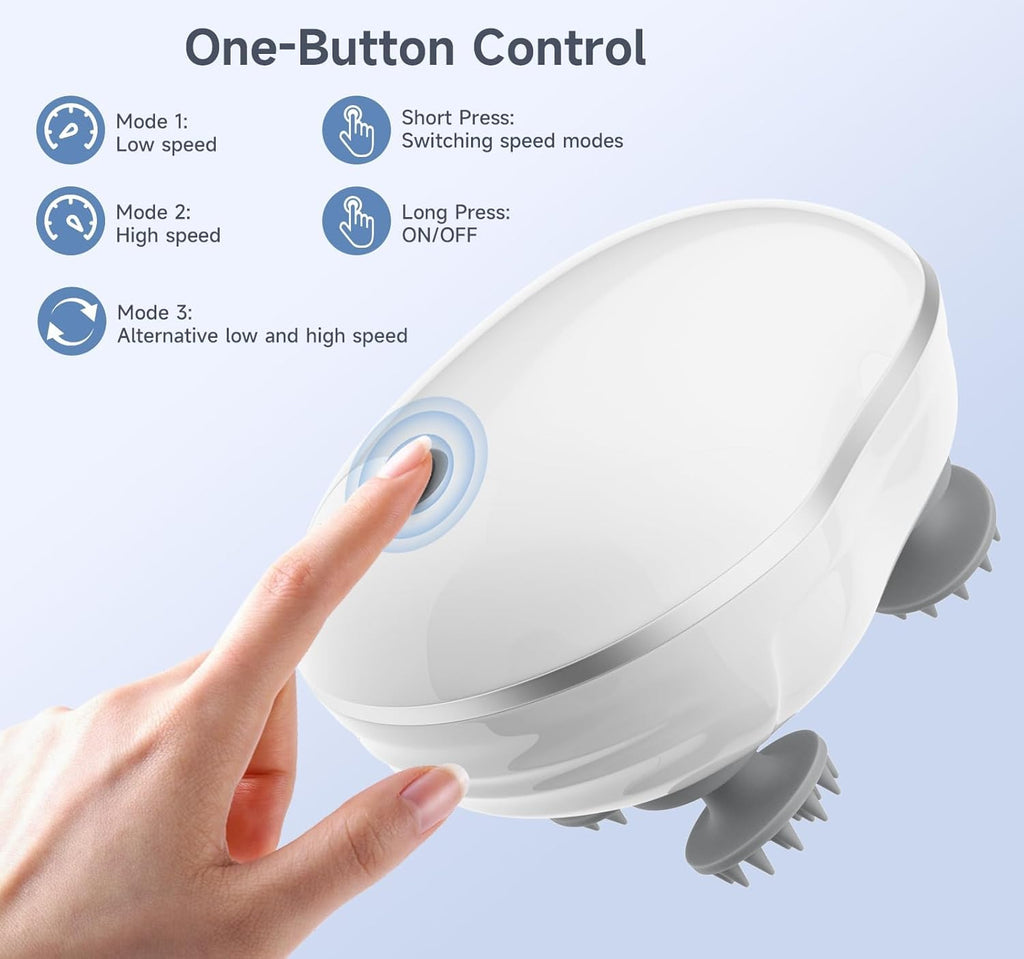 Smart Scalp Massager |  Hair Massager for Hair Growth | Red light for hair |