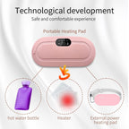 Period Cramp Relief Massager |Rechargeable Heating Pad with Vibration | Menstrual Cramp Comfort & Cramps Relief Machine