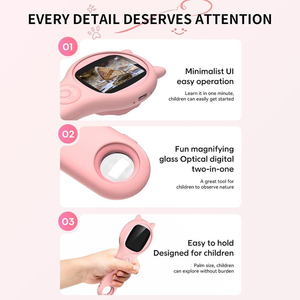 Portable Handheld Mini Digital Microscope for Kids