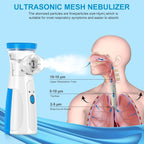 Portable Mesh Nebulizer | Portable Steam Inhaler Machine for Breathing Relief & Wellness