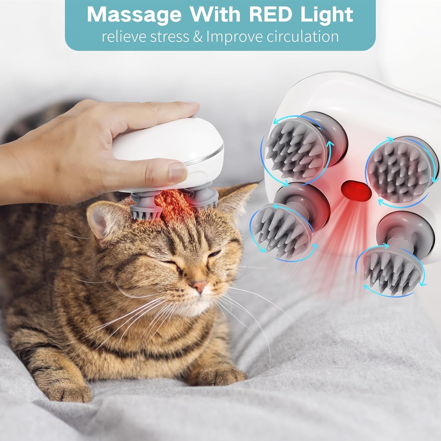 Smart Scalp Massager |  Hair Massager for Hair Growth | Red light for hair |
