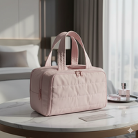 Multi Functional Toiletry Bag for Women | Multi-Compartment Makeup Organiser with Elastic Brush Holders